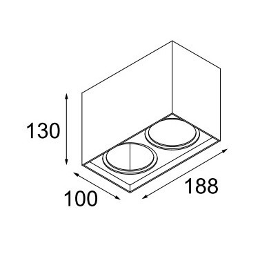 Накладной корпус для светильников "Smart surface box for Smart LED GI" 12512056 Modular