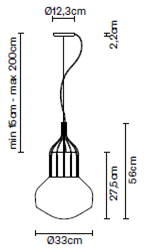 Подвесной светильник AEROSTAT F27 A11 24 Fabbian