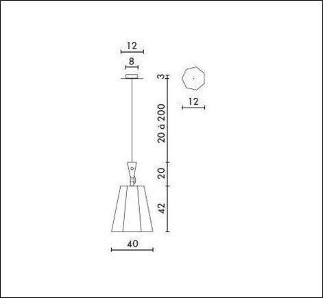  Светильник подвесной LuXiole suspension grand kaki/blanc (Sglkb) Design Heure