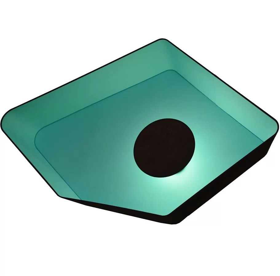 Светильник накладной Nenuphar plafonnier petit marron/turquoise (Pl90nmt) Design Heure